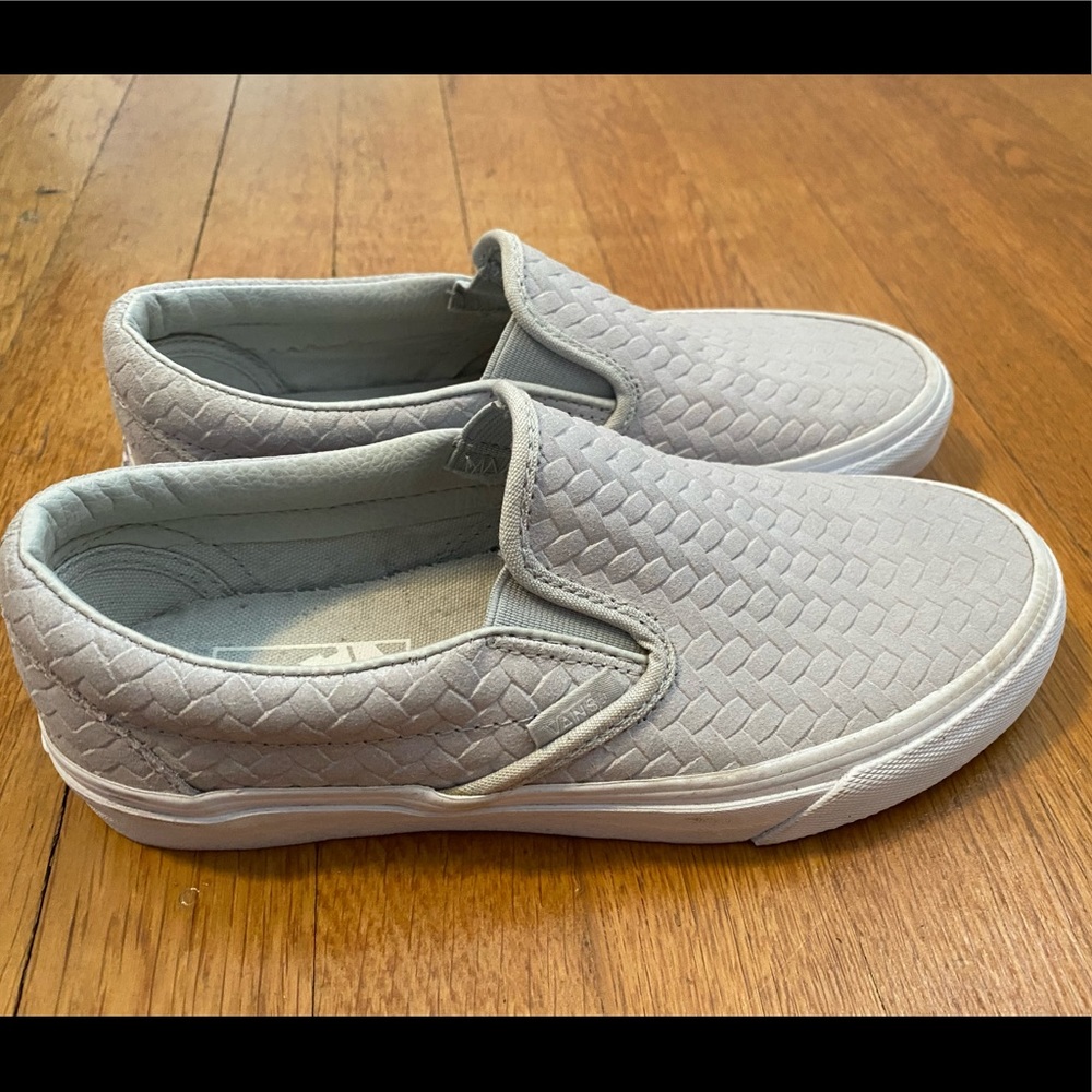 Vans Embossed Woven Suede Slip-On sz 6.5